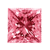 0.35 Carat Princess Cut Pink Diamond SI1 Clarity