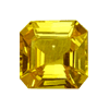 5 mm Octagon Square Yellow Sapphire in AAA Grade