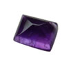 8x6 mm Emerald Cut African Amethyst Cabochon in A Grade