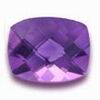 6 mm Cushion Buff Top Amethyst in A Grade