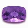 7x5 mm Checker Board Long Cushion Amethyst in AA Grade