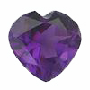 9 mm Heart Shape African Amethyst in A Grade