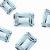 8x6 mm Octagonal light Medium Aquamarine Grade A 15 Pieces Lot