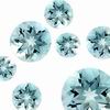 5 Cts Round light Medium Aquamarine Lot (2 mm)