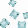 2 mm Square light Medium Aquamarine AAA Grade 10 Piece Lot