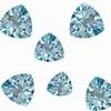 4 Cts Trillion light Medium Aquamarine (6 mm)