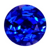 3.5 mm Round Blue Sapphire in AA Grade