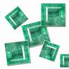 12 Carats Square Emeralds A Grade Lot Size 3.5 mm