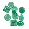 10 Carats Mixed Green Sapphire A Grade Lot 1-5 cts.