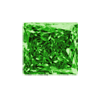 0.25 Carat Princess Cut Green Diamond I2 Clarity