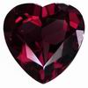 6 mm Heart Shape Faceted Red Mozambique Garnet