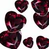 10 mm Heart shape Garnets Grade AAA 4 Pieces Lot