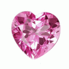 5x5 mm Pink Heart Topaz in AAA