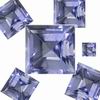 5 mm Square Blue Iolite Grade AA 12 Pieces Lot