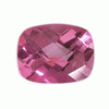 16x12 mm Long Cushion Checker Board Pink Topaz AAA Grade