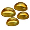 1.55 Ct Twt Oval Cabochon Golden Yellow Citrine Lot Size 4x3 mm