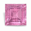 2.5 mm Square Pink Topaz in AAA Grade