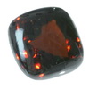 4 mm Square Rhodolite Cabochon in AAA Grade