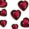 6 mm Heart Pinkish Red Rhodolite Garnet Grade AA 12 Pc Lot