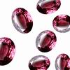 9x7 mm Oval Pinkish Red Rhodolite Grade AA 6 Pieces Lot