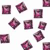 7.50 Ct Square Pinkish Red Rhodolite Garnet Grade A (5 mm)