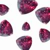 6 mm Trillion Pinkish Red Rhodolite Garnet Grade AAA 6 pc Lot