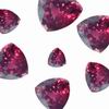 10 mm Trillion Pinkish Red Rhodolite Grade AA 2 Piece Lot