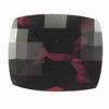 9x7 mm Long Cushion Checker Board Rhodolite in AAA Grade