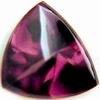 5 mm Buff Top Trillion Rhodolite in AAA Grade