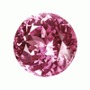2.5 mm Pink Round Topaz in AAA