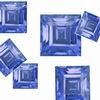 10 Ct Mix Square Blue Sapphire AAA Lot Size 0.25 Ct & Below