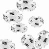 6x4 mm Oval White Sapphire Grade A 2 Pcs Lot