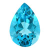 9x6 mm Pear Shape Swiss Blue Topaz in AA Grade