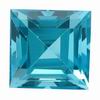 5 mm Square Faceted Swiss Blue Topaz 5 piece Lot AAA Grade