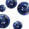 6.25 Carats Lot 4 mm Round Blue/Purple Tanzanite