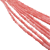 3-4 mm Pink Coral Tube Bead Strand 16 Inch