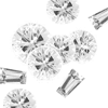 5 Carats Yellowish White Round/Baguette Genuine Diamonds