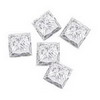 9.95 ct. Princess Cut SI2-I1 Diamond Lot 3.5 - 4 mm