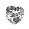 4 mm Heart White Topaz in AA Grade