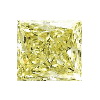 0.42 Carats Yellow Canary Princess Cut Diamond SI2-I1 Clarity