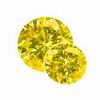 1 Ct Twt Round Yellow Diamond I2/I3 Clarity in Size 3-4 mm