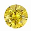 0.45 Carats Yellow Round Diamond Commercial clarity