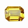 6X4 mm Emerald cut Yellow Sapphire in AAA Grade