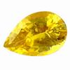 1 Ct Pear shape Yellow Sapphire SI Clarity AA Grade