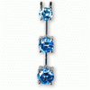 3 Stone Diamond Pendants