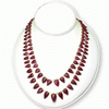 Ruby Carved Beads