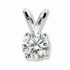 Diamond Solitaire Pendants
